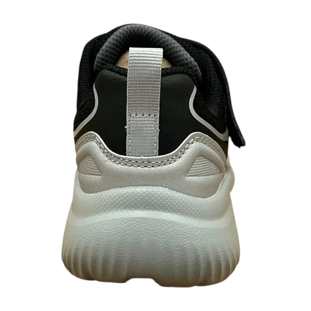 Skechers Little Boys Athletic Slip-on Sneaker Sz 12 Black Gray Lightweight Shoes